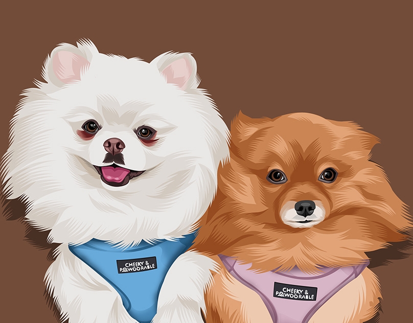 Vector-Sketch-of-Benny-and-Amy