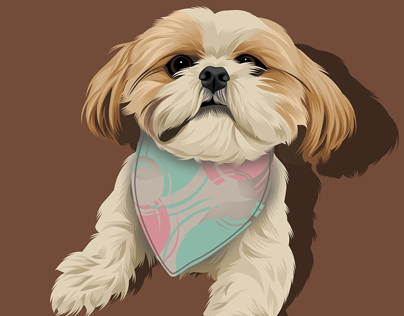 Vector-Sketch-of-Chewie