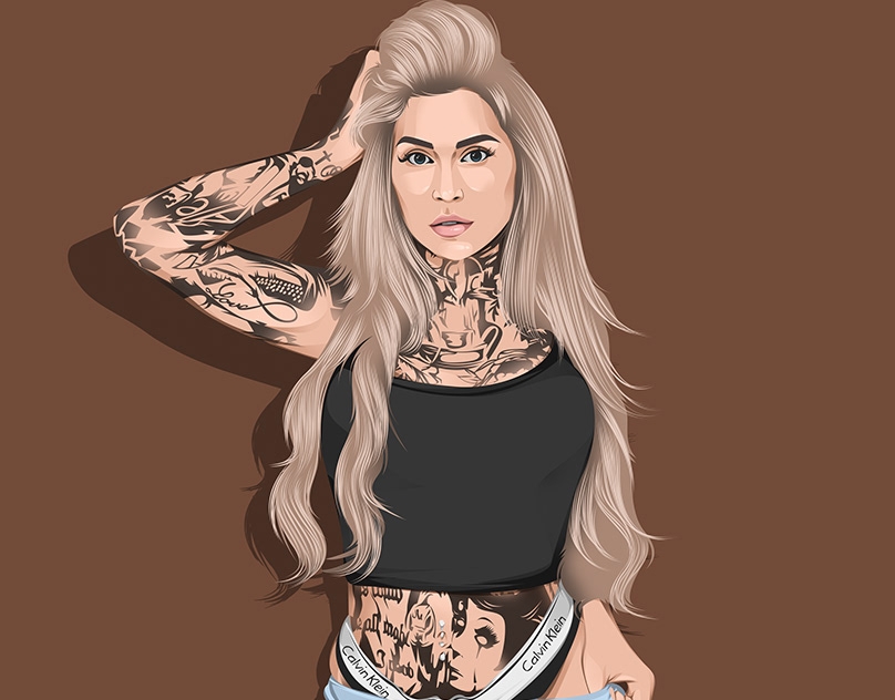 Vector-Sketch-of-Dani