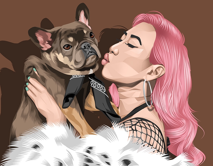 Vector-Sketch-of-Frank