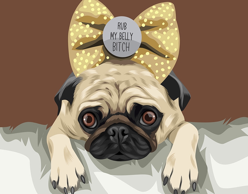 Vector-Sketch-of-Lil-Pug