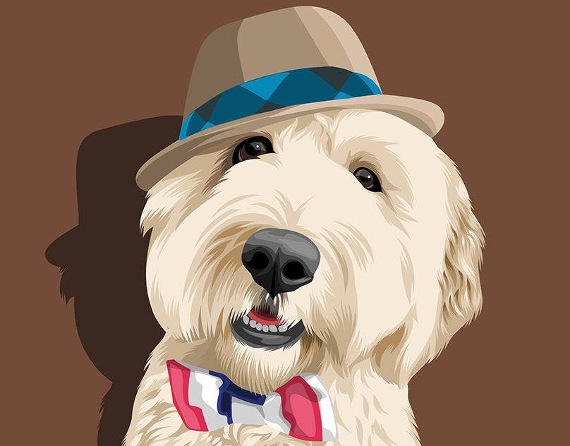 Vector-Sketch-of-Louie
