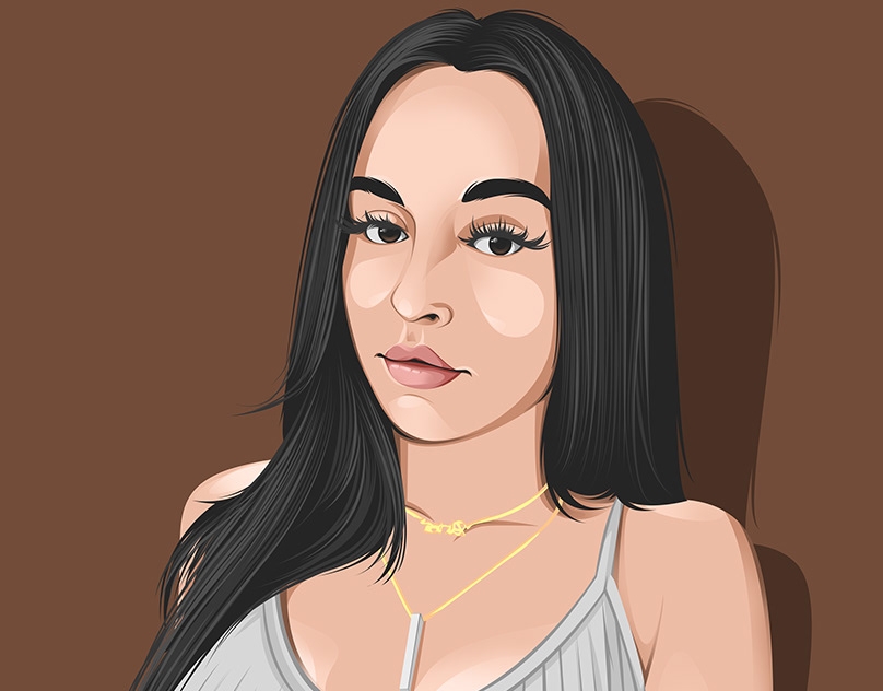 Vector-Sketch-of-Marie