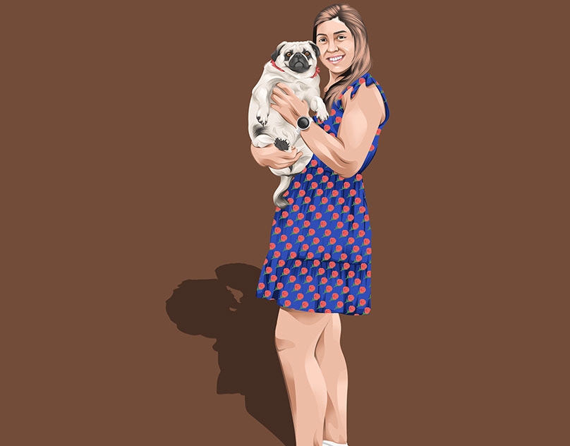 Vector-Sketch-of-Missy