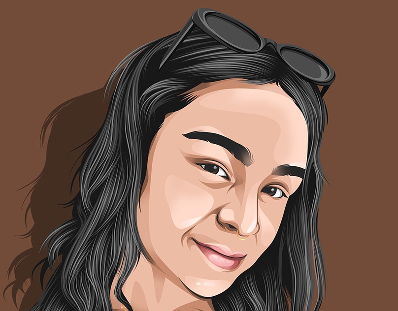 Vector-Sketch-of-Nari