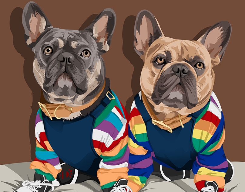 Vector-Sketch-of-Olibear-and-Simba