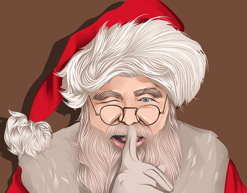 Vector-Sketch-of-Santa