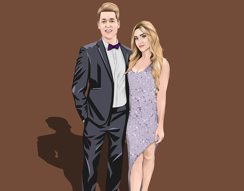 Vector-Sketch-of-Sarah-and-Daniel
