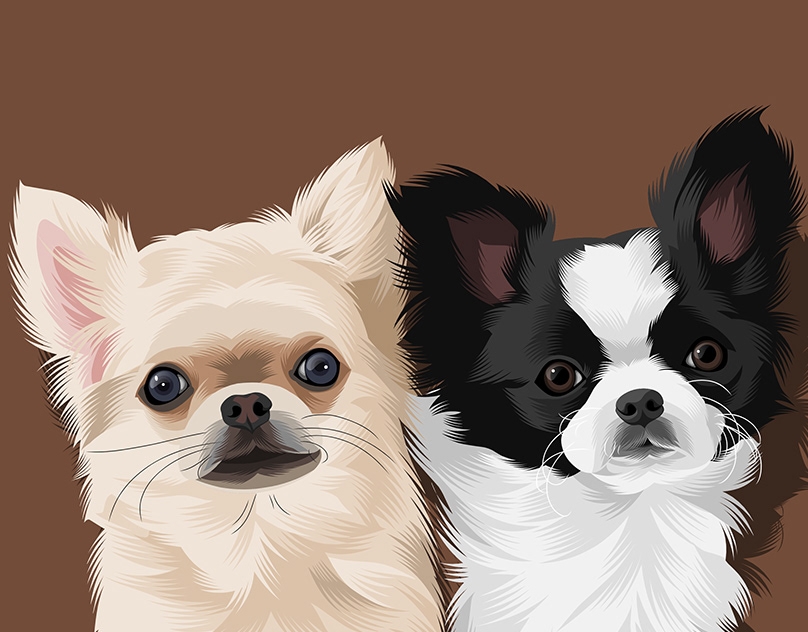 Vector-Sketch-of-Teddy-and-Tia