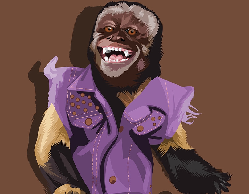 Vector-Sketch-of-the-Monkey-from-The-Hangover-Movie